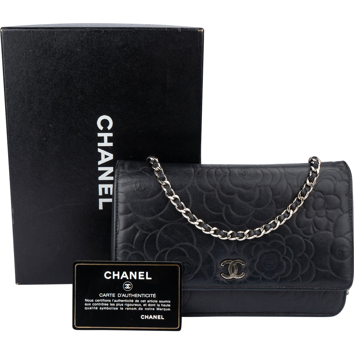 Chanel Lammleder Camellia Wallet on Chain Umhängetasche, Bild 2 von 15