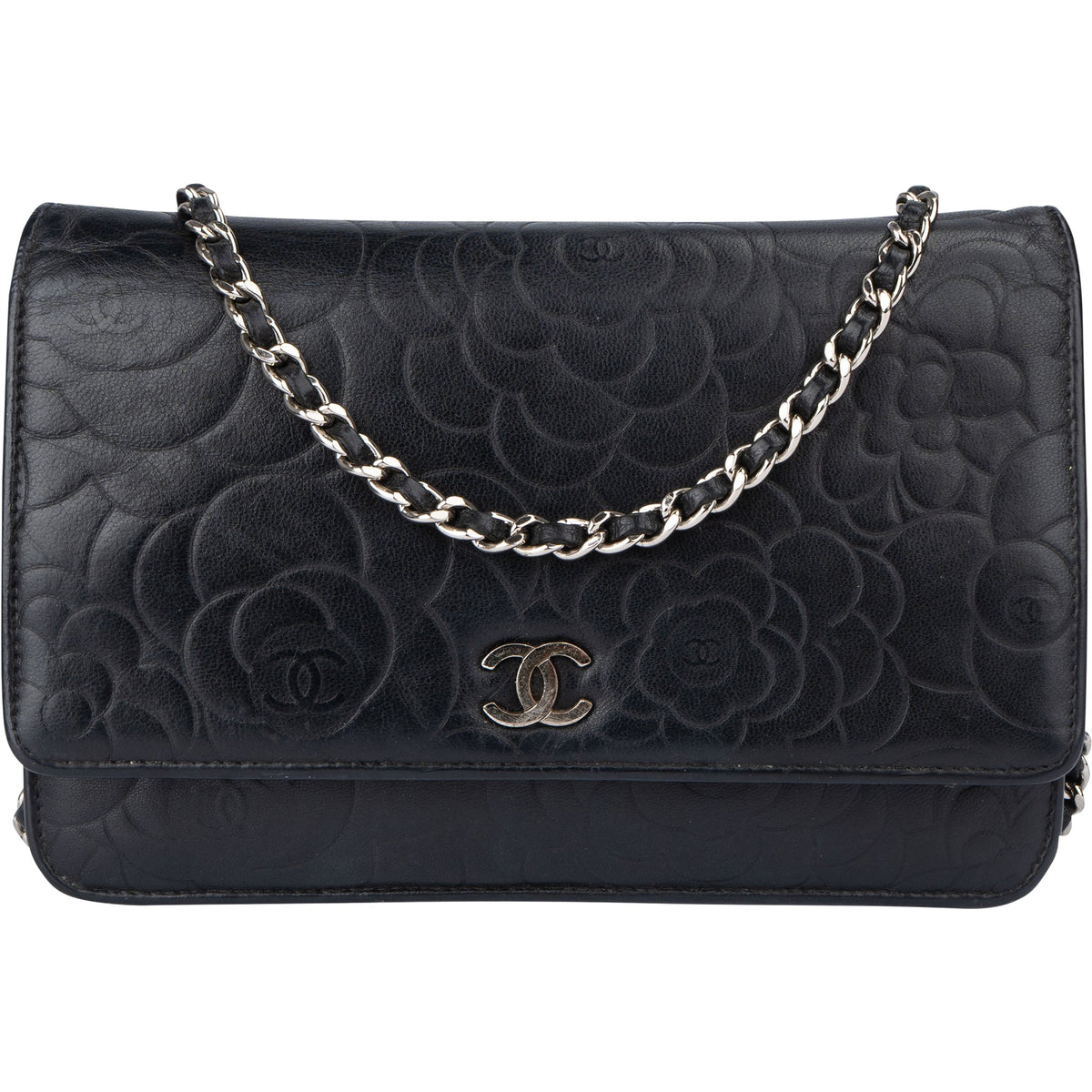 Chanel Camellia WOC aus Lammleder – Vorderansicht