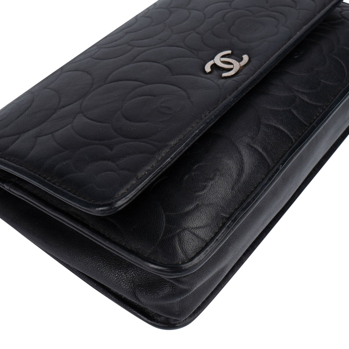Chanel Lammleder Camellia Wallet on Chain Umhängetasche, Bild 7 von 15