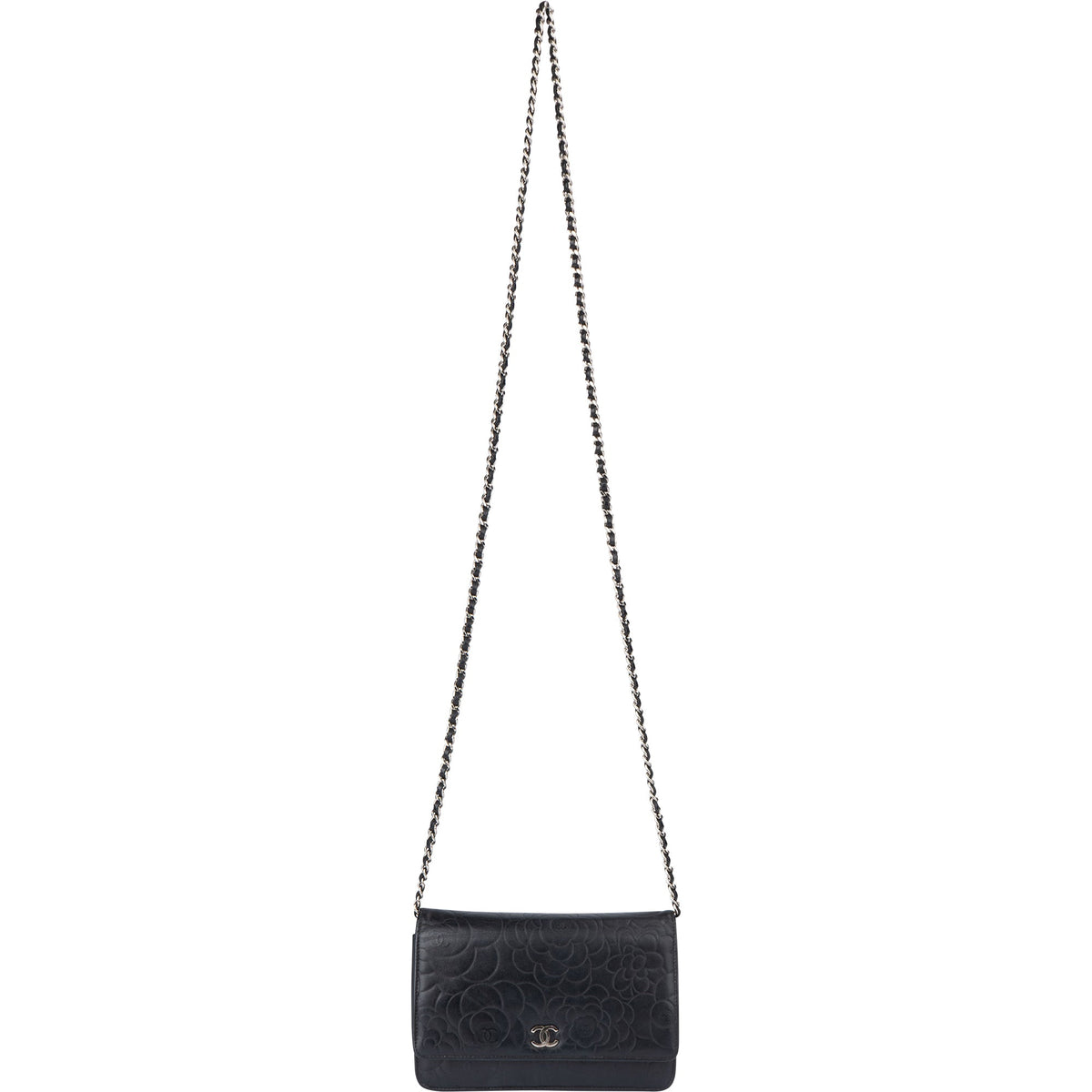 Chanel Lammleder Camellia Wallet on Chain Umhängetasche, Bild 11 von 15