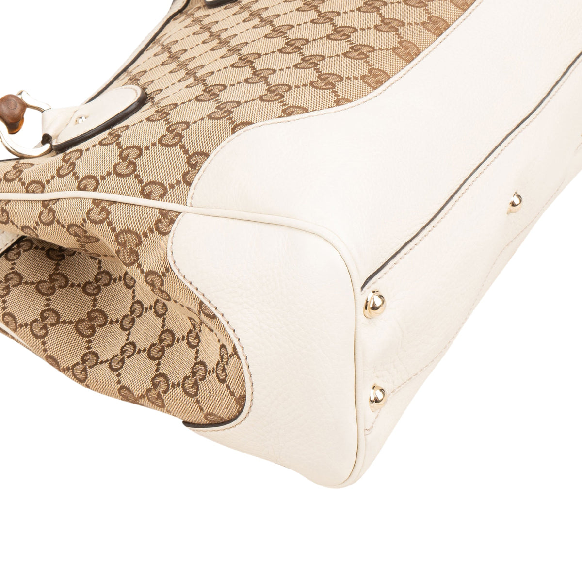 Borsa tote Gucci Diana Bambus Handle Small in tela Monogram GG