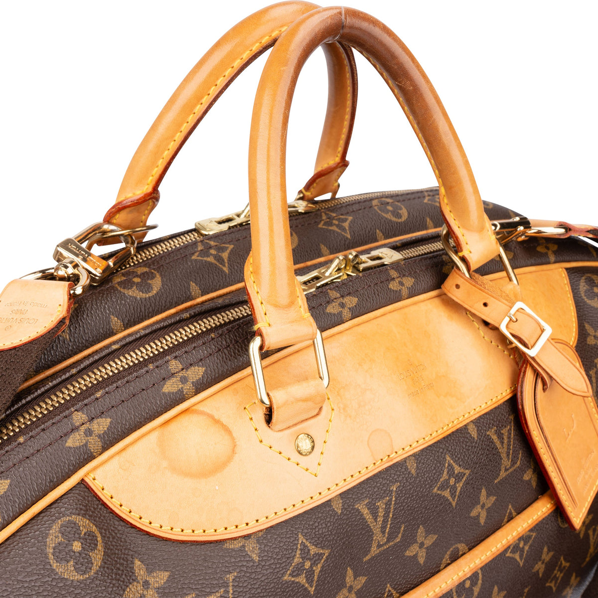 Sac de voyage Louis Vuitton Alize en toile Monogram