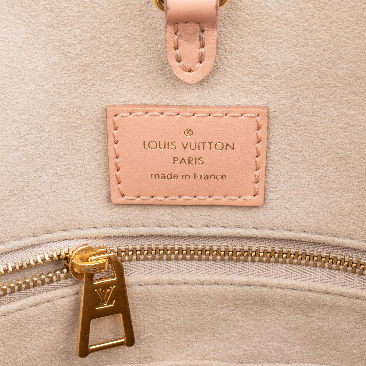 Borsa Louis Vuitton OnTheGo MM in pelle Monogram Empreinte Giant