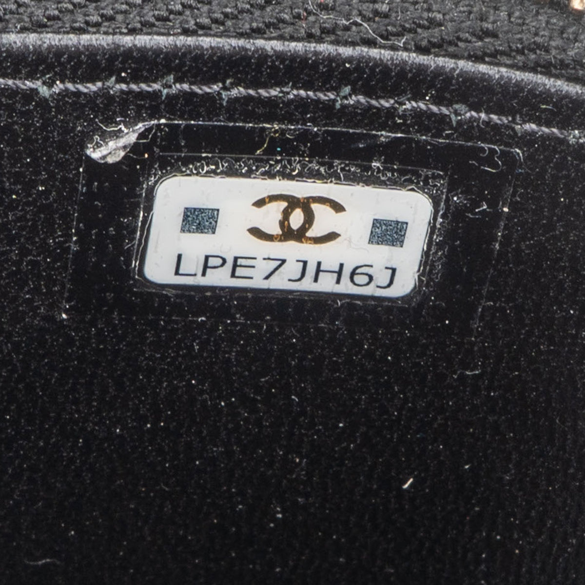 Borsa a mano Mini CC Charmy Vanity in pelle di agnello trapuntata Chanel