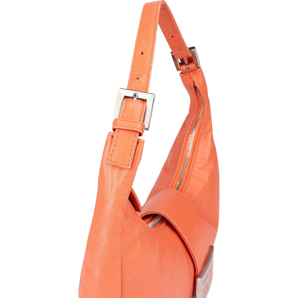 Fendi Orange Leder Limited FF Buckle Hobo, Bild 2 von 10