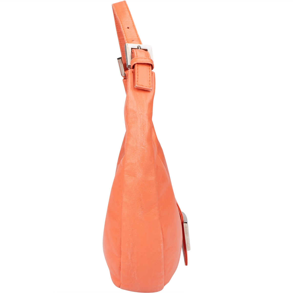 Fendi Orange Leder Limited FF Buckle Hobo, Bild 3 von 10