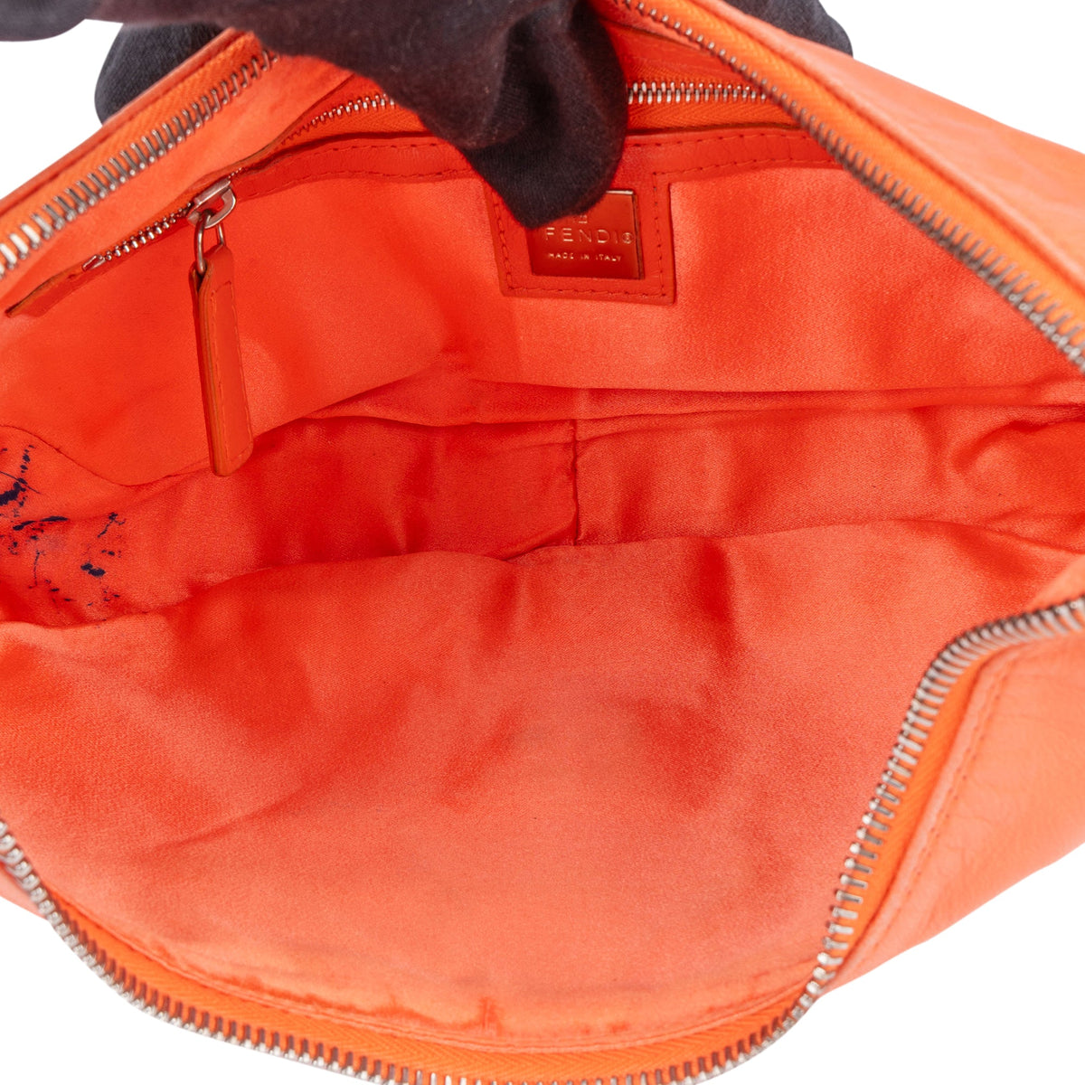 Fendi Orange Leder Limited FF Buckle Hobo, Bild 8 von 10