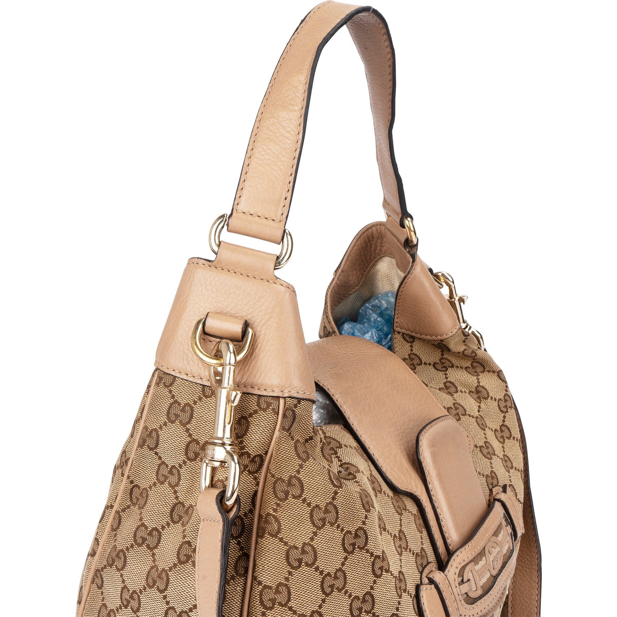 Gucci GG-monogram Horsebit Hobo-schoudertas