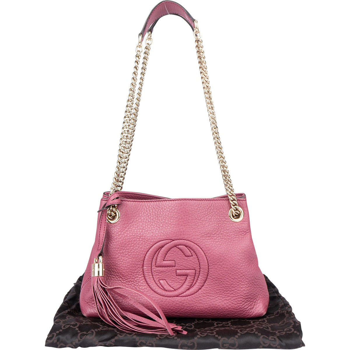 Gucci Soho crossbody tas van leer met GG-logo