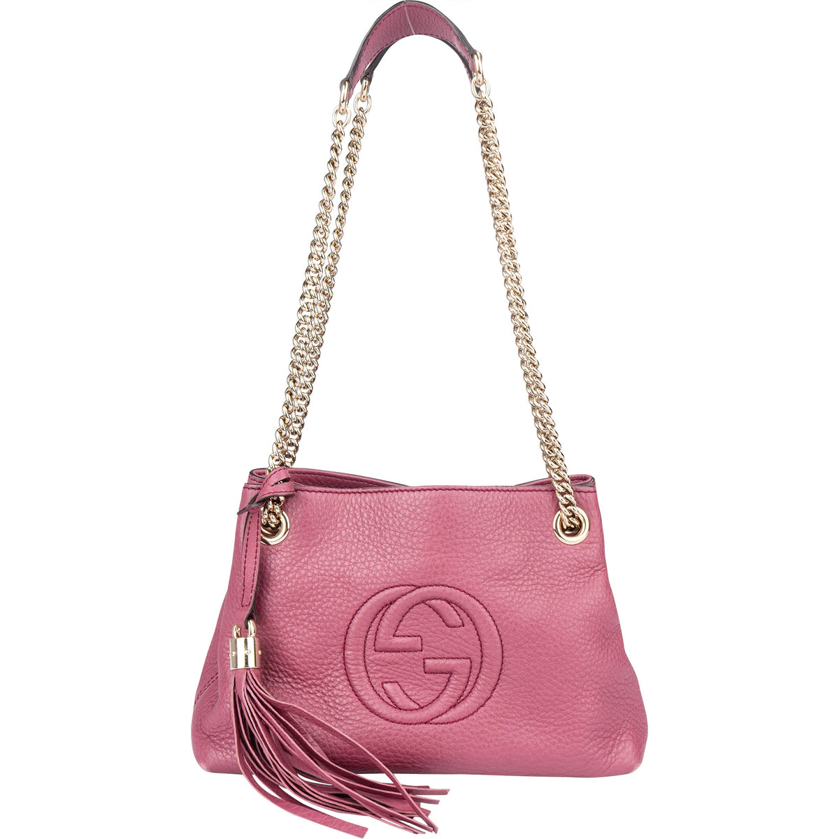 Gucci Soho crossbody tas van leer met GG-logo