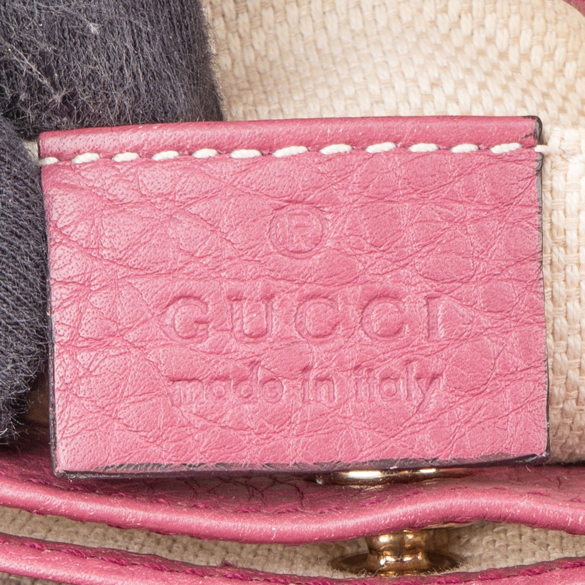Gucci Soho crossbody tas van leer met GG-logo