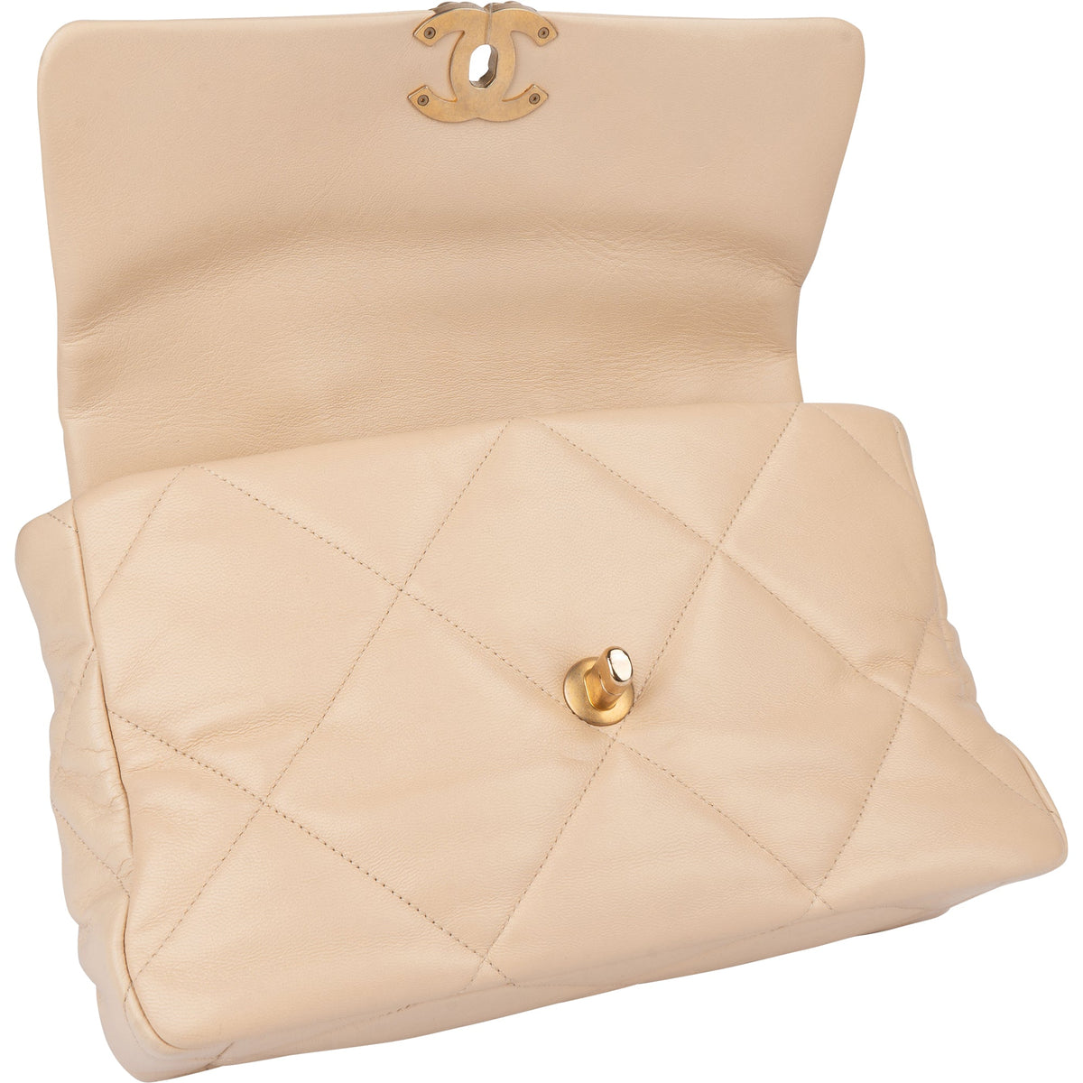 Chanel 19 Leder Single Flap Umhängetasche, Bild 12 von 15