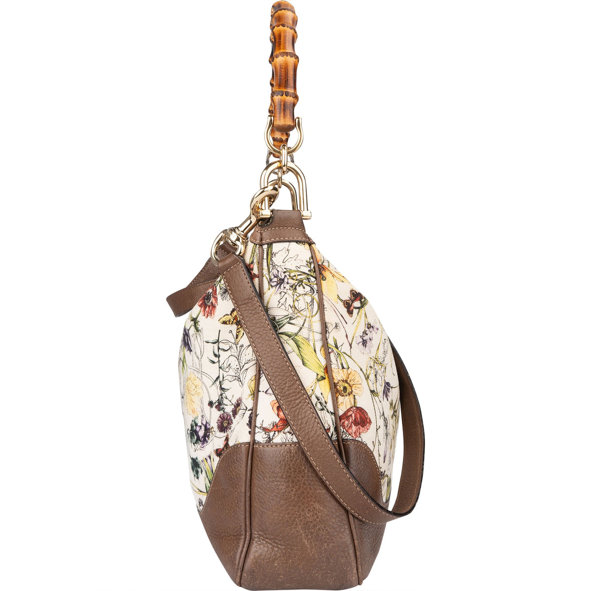 Gucci Special Floral Bamboo Handtasche, Bild 4 von 12