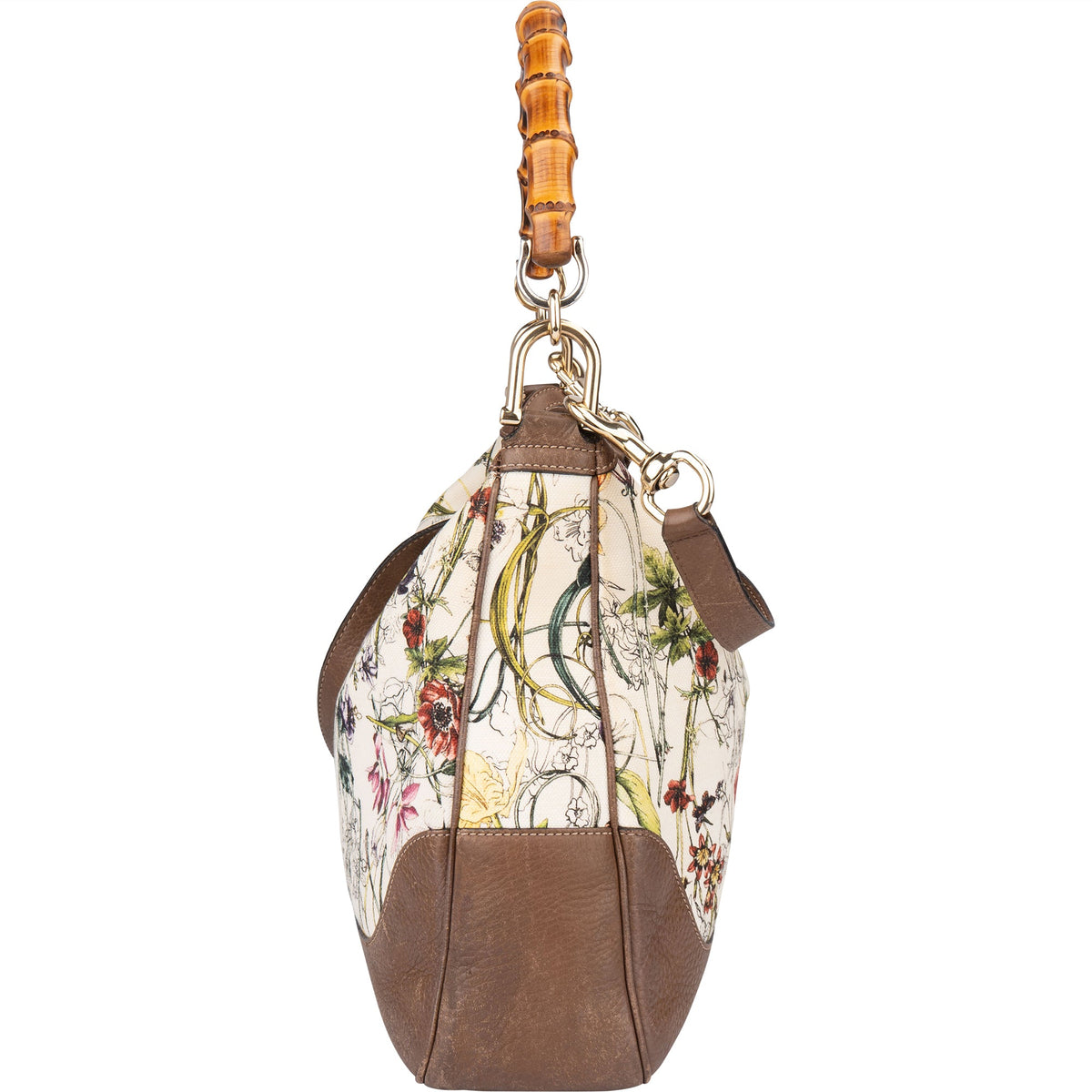 Gucci Special Floral Bamboo Handtasche, Bild 6 von 12