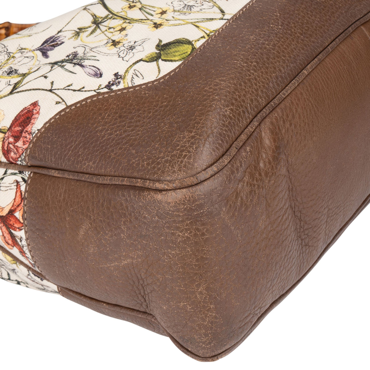 Gucci Special Floral Bamboo Handtasche, Bild 9 von 12