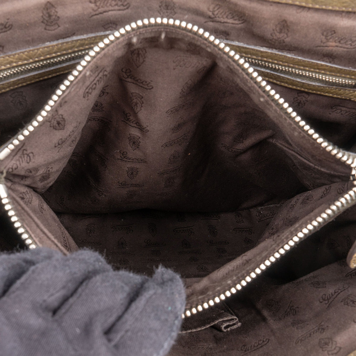 Borsa a mano Gucci GG Monogram in bambù