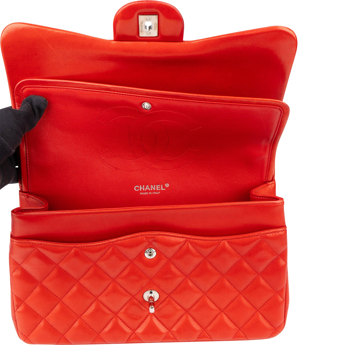 Chanel Lammleder Jumbo Double Flap Umhängetasche, Bild 14 von 16