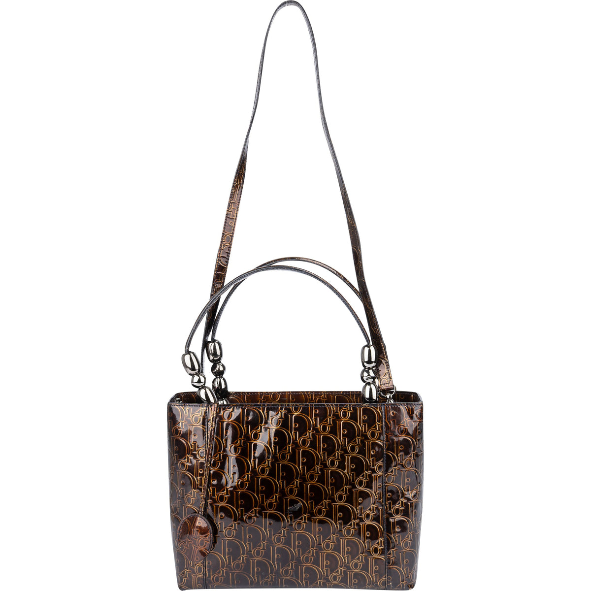 Bolso de mano Maris de Christian Dior en charol con monograma Oblique