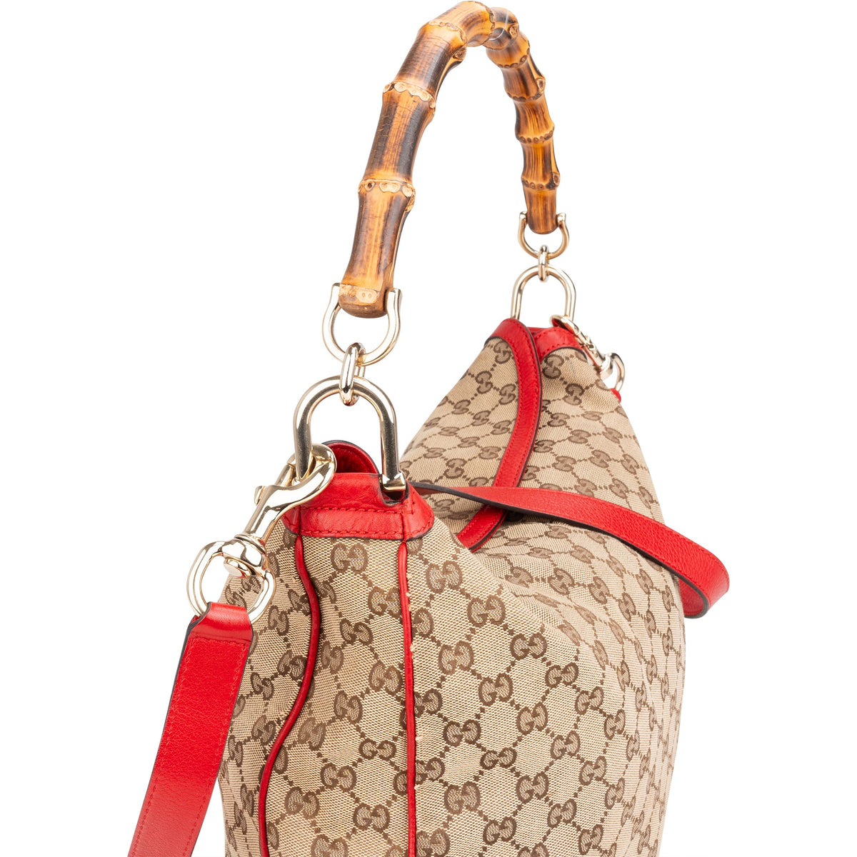Gucci GG Monogram Bamboo Handtasche, Bild 2 von 11