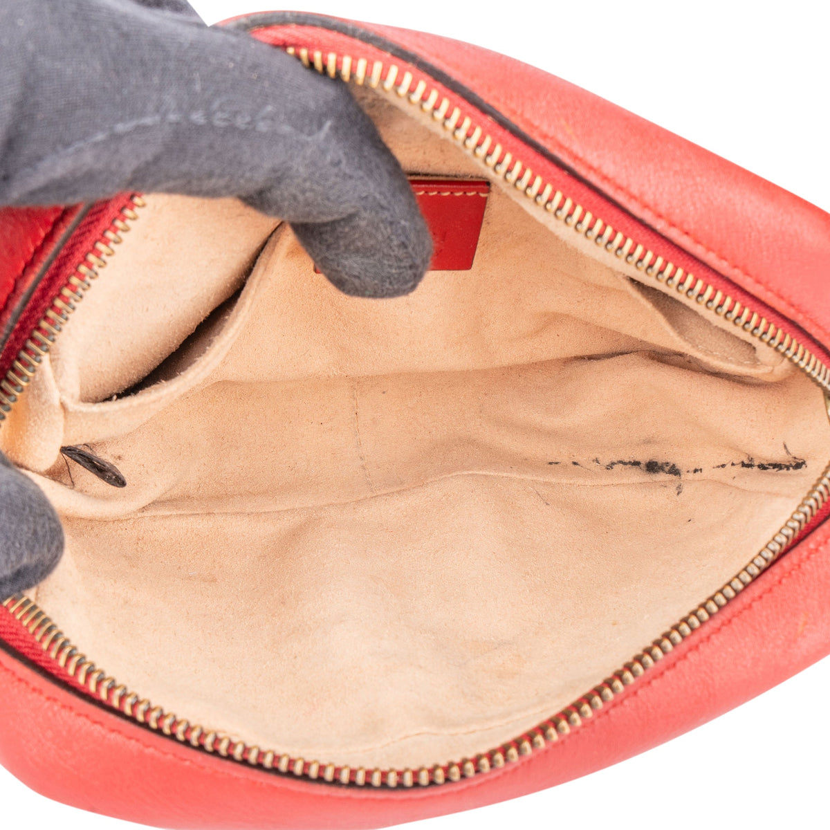 Sac bandoulière Gucci GG Marmont en cuir rouge