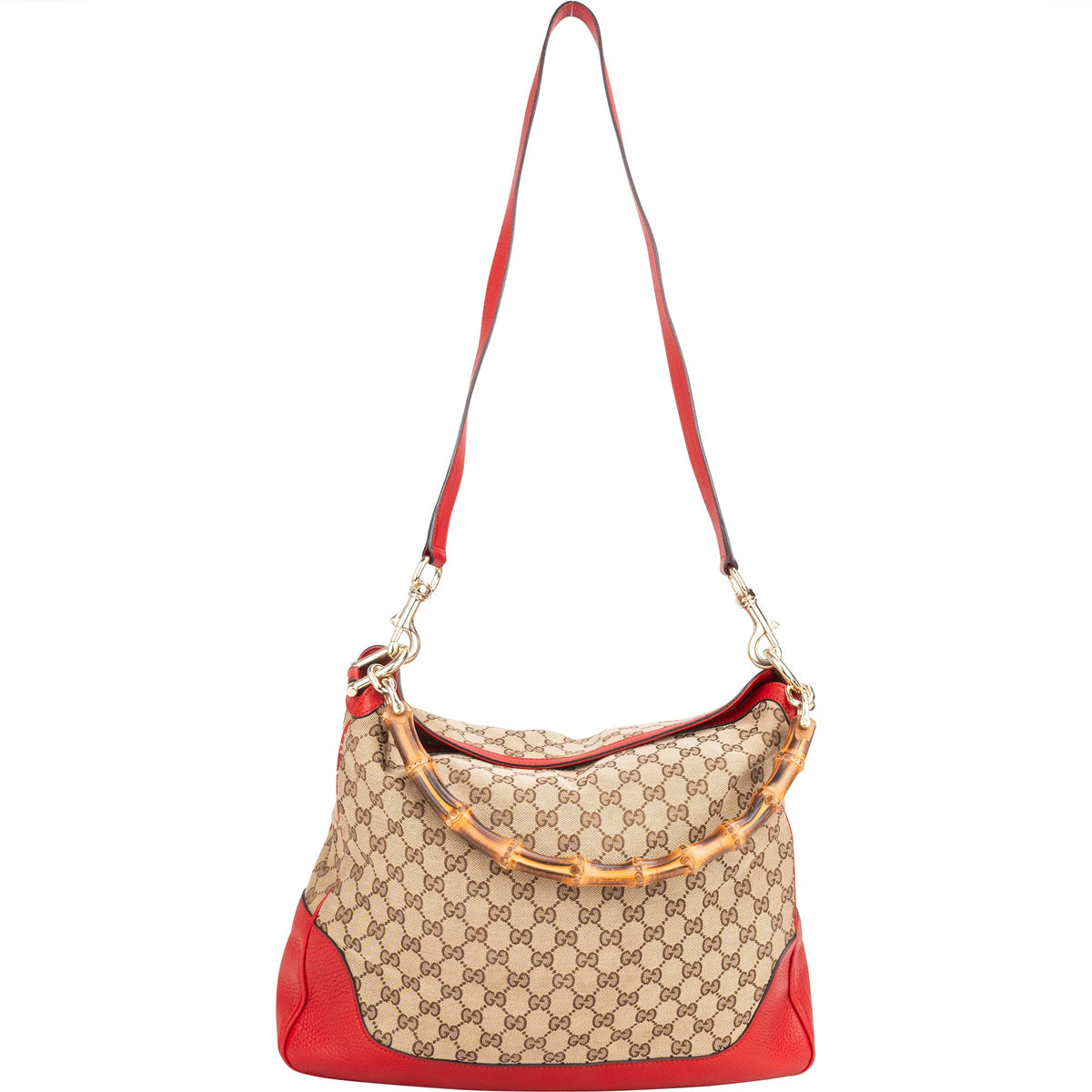 Gucci GG Monogram Bamboo Handtasche, Bild 8 von 11