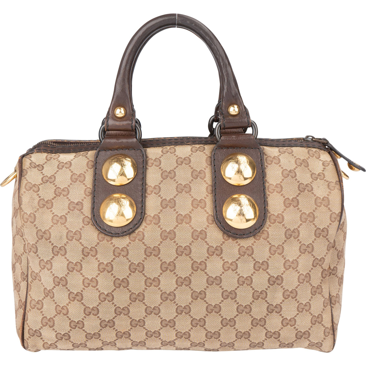 Gucci GG Monogram Hysteria aus Baumwolle und Leder – Vorderansicht