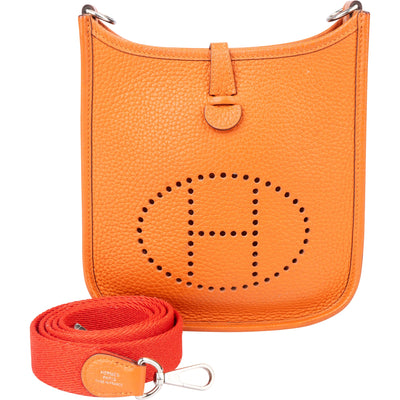 Hermès Clemence Evelyne 16 Umhängetasche in Orange