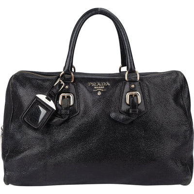 Borsa a mano Prada City in pelle scintillante