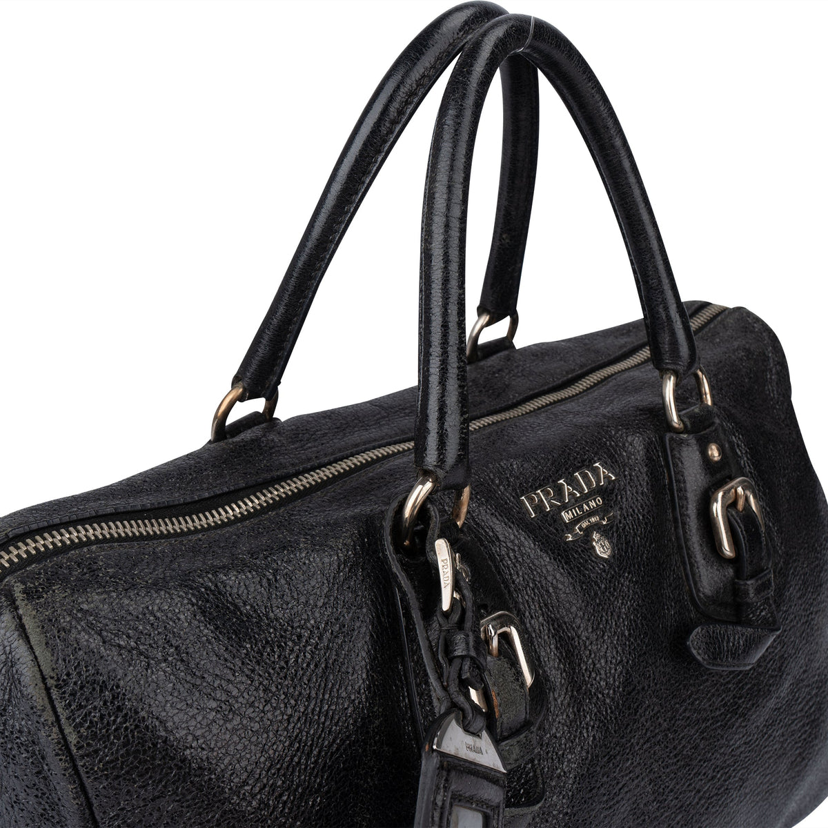 Prada City aus schimmerndem Leder – Ansicht 2