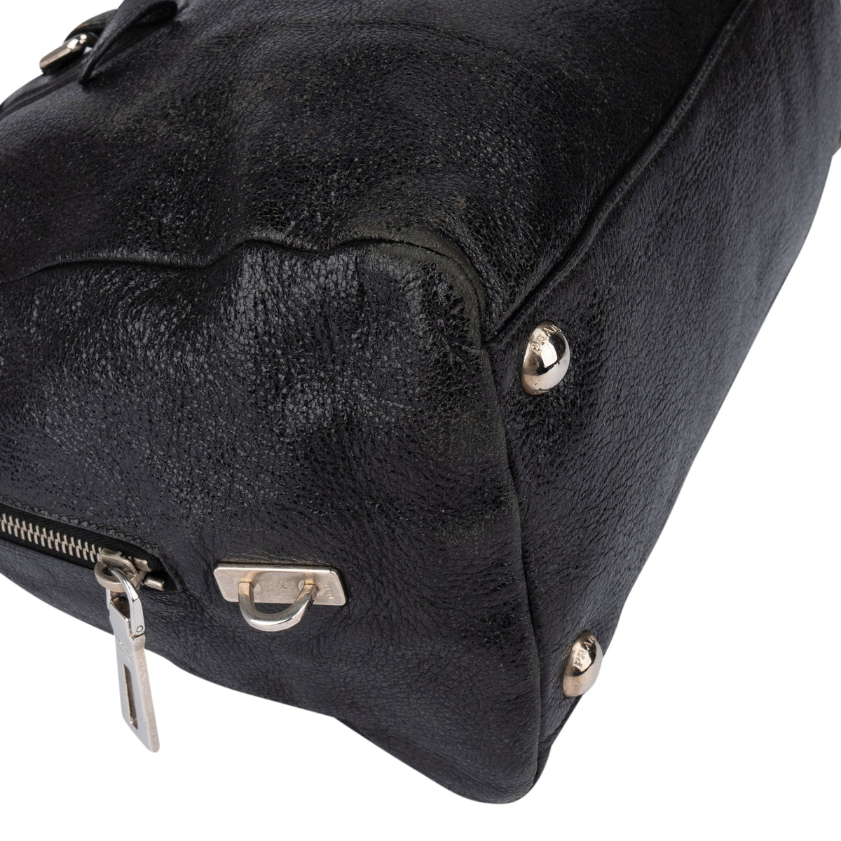 Prada City aus schimmerndem Leder – Ansicht 7