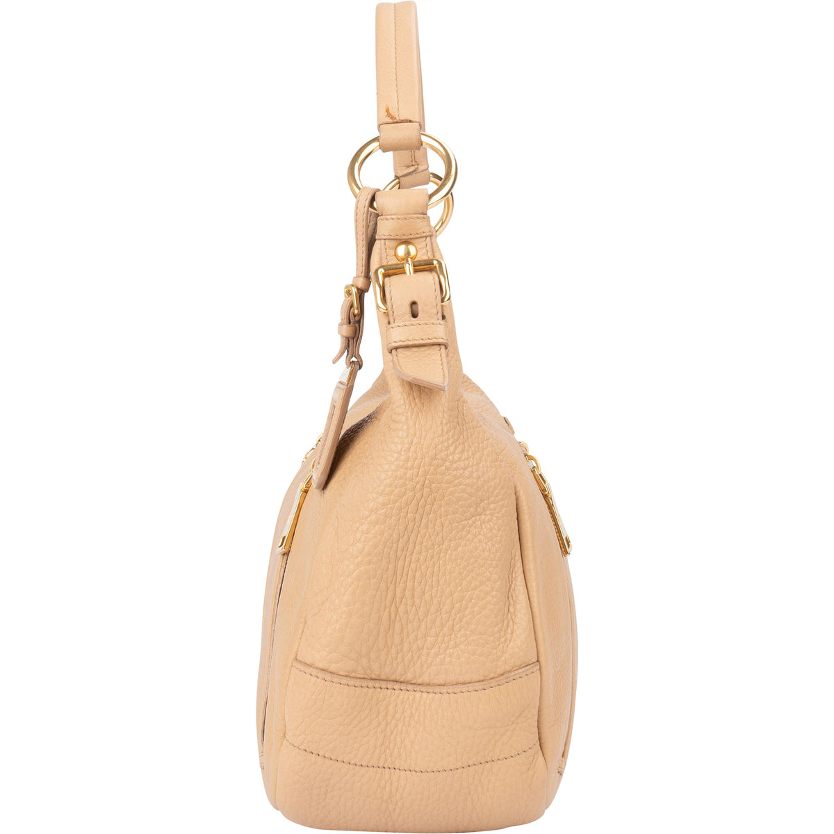 Prada City Hobo aus Vitello-Kalbsleder – Ansicht 6
