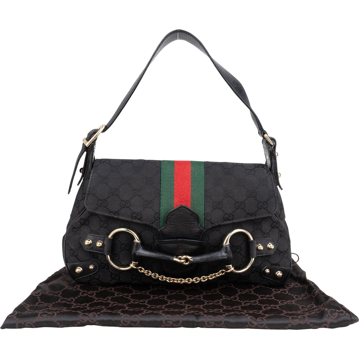 Bolso de mano Gucci con monograma GG y detalle Horsebit de Tom Ford