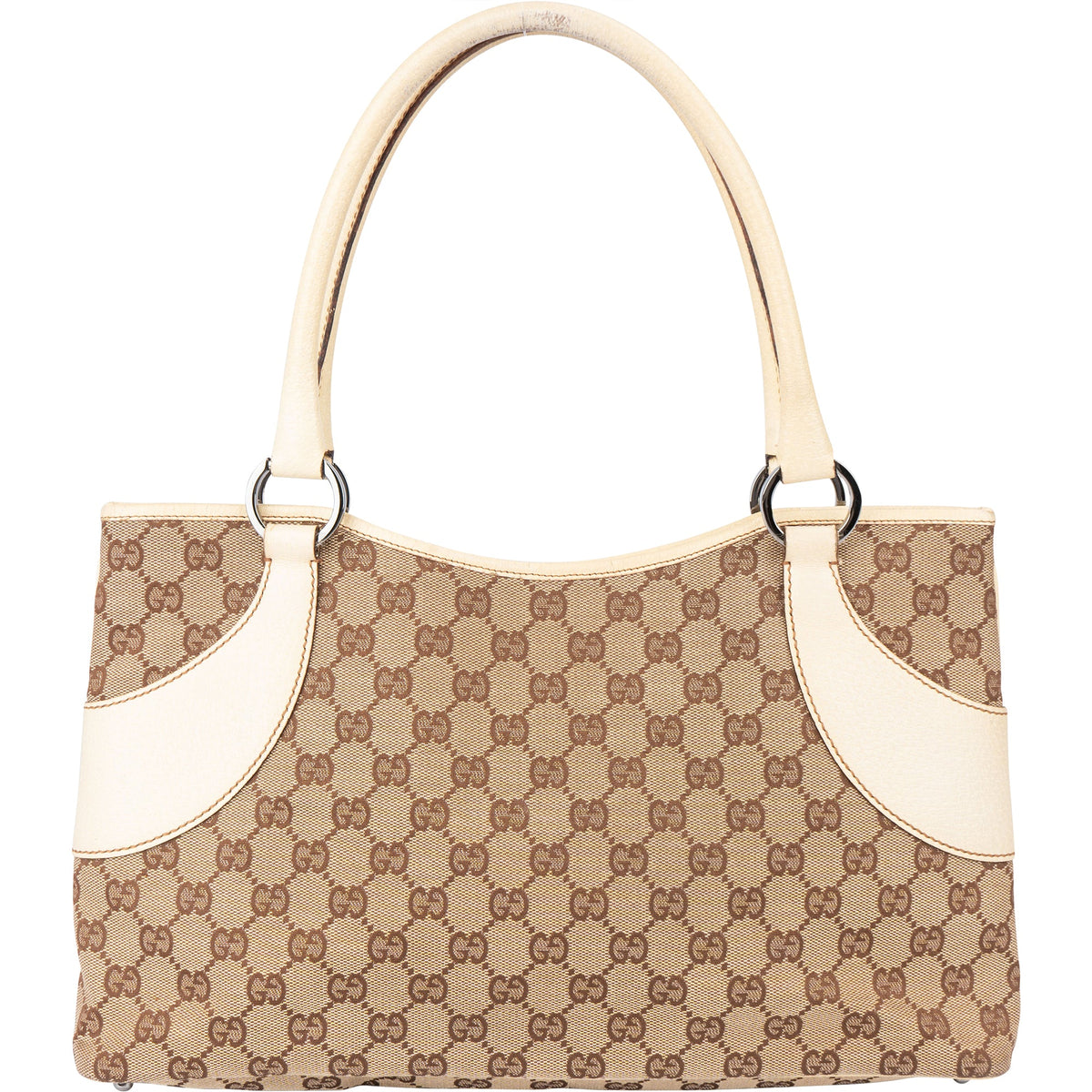 Gucci GG Monogram aus Baumwolle und Leder – Vorderansicht