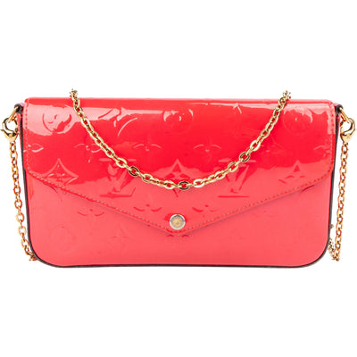 Sac bandoulière Louis Vuitton Félicie en cuir Monogram Vernis