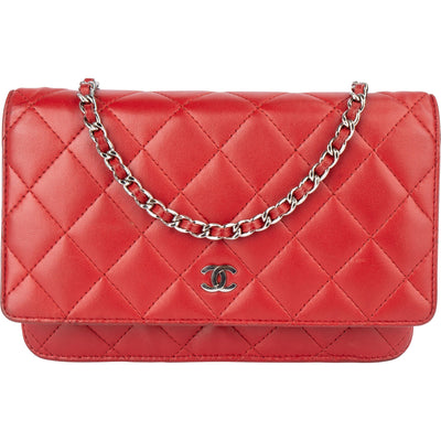 Chanel Quilted Lambskin Wallet On Chain Crossbody Bag