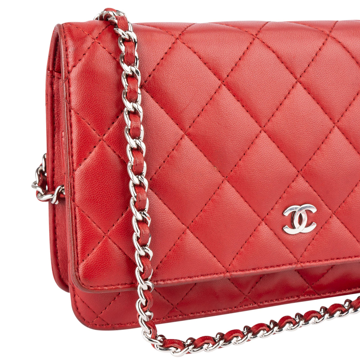 Chanel Lammleder Wallet on Chain Umhängetasche, Bild 10 von 15