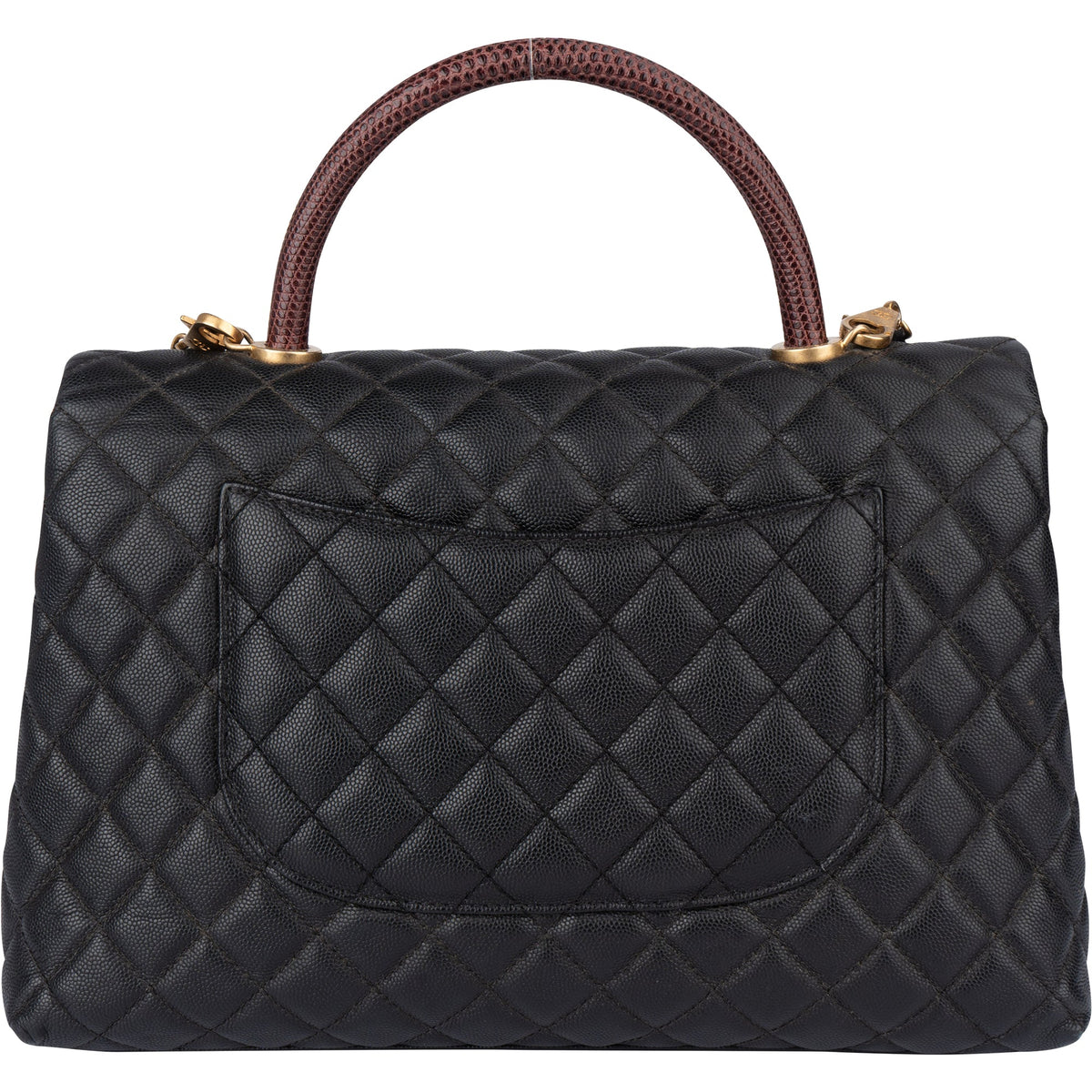 Chanel Echsenleder Caviar Leder CC Coco Henkeltasche, Bild 5 von 16
