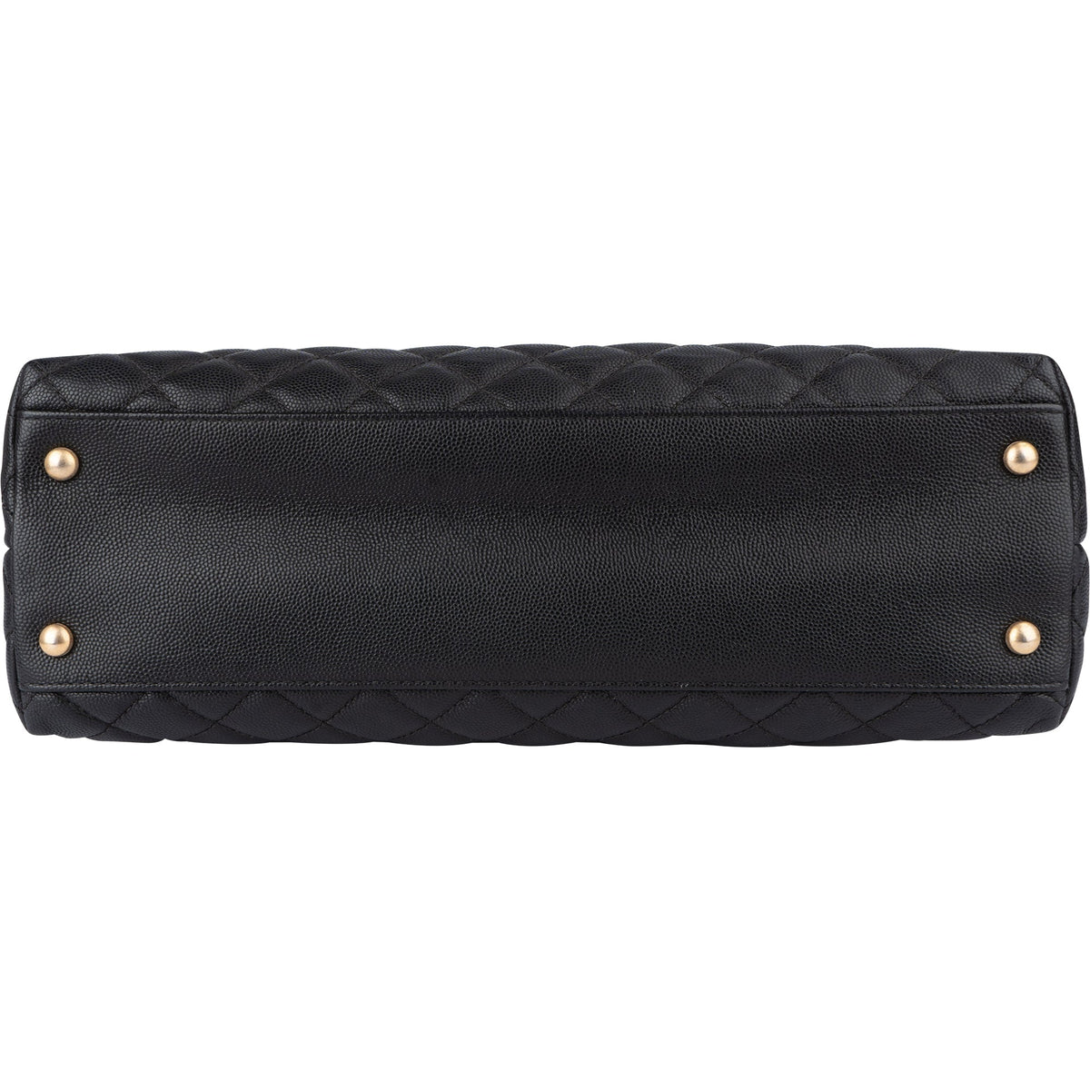 Chanel hagedissenleren gewatteerde Caviar lederen CC Coco Top Handle handtas
