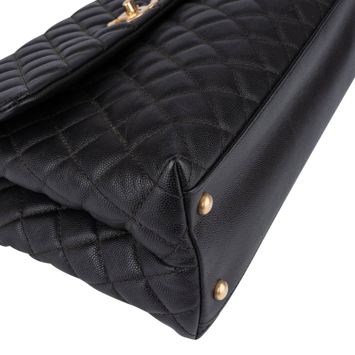 Chanel Echsenleder Caviar Leder CC Coco Henkeltasche, Bild 9 von 16