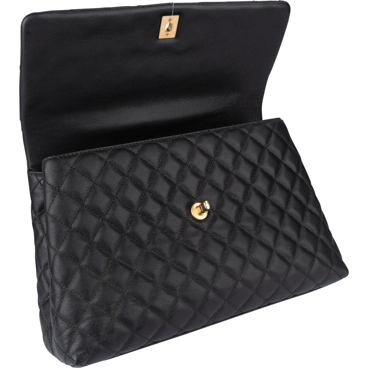 Chanel Echsenleder Caviar Leder CC Coco Henkeltasche, Bild 12 von 16