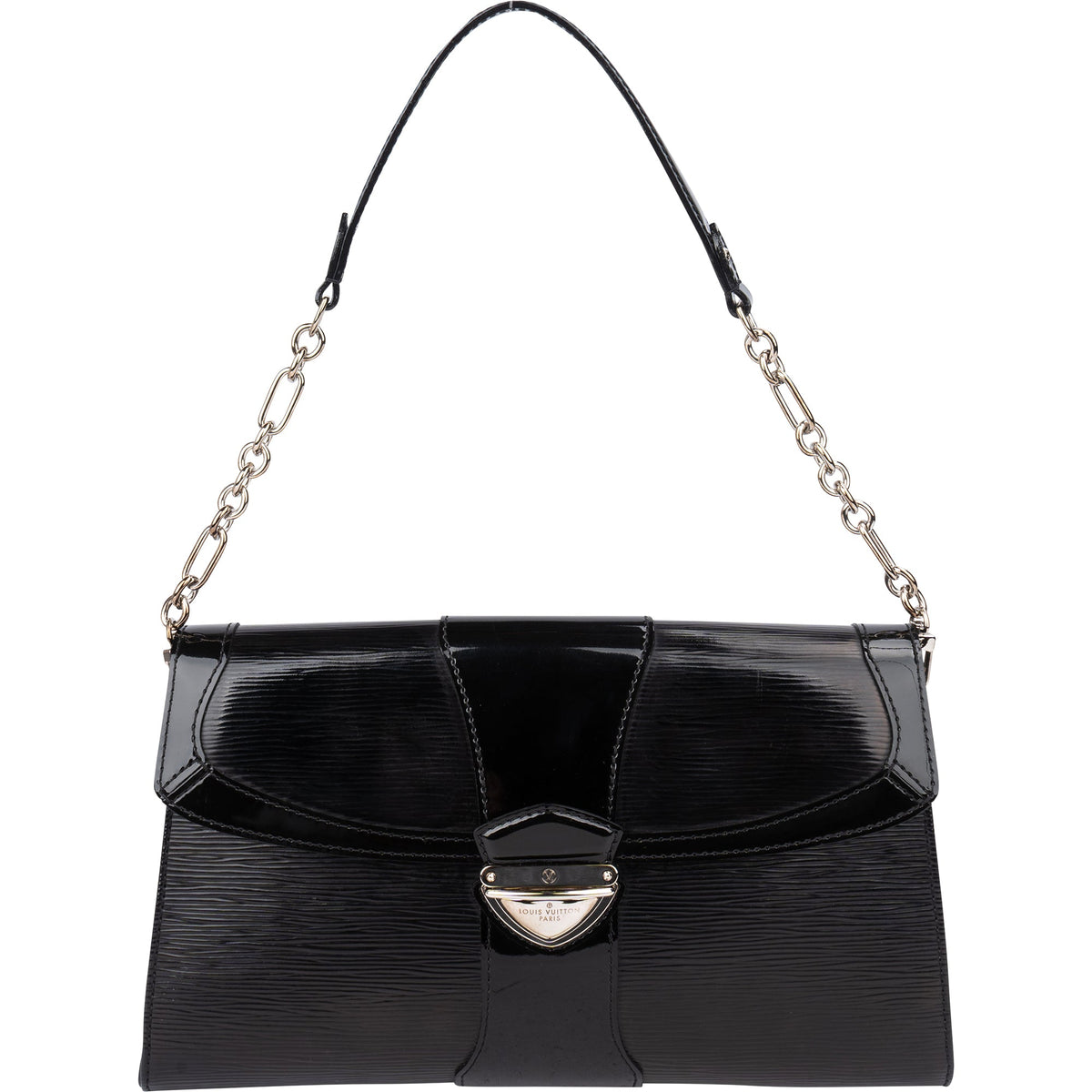 Louis Vuitton Epi Electric Jena Pochette aus Epi-Lackleder – Vorderansicht