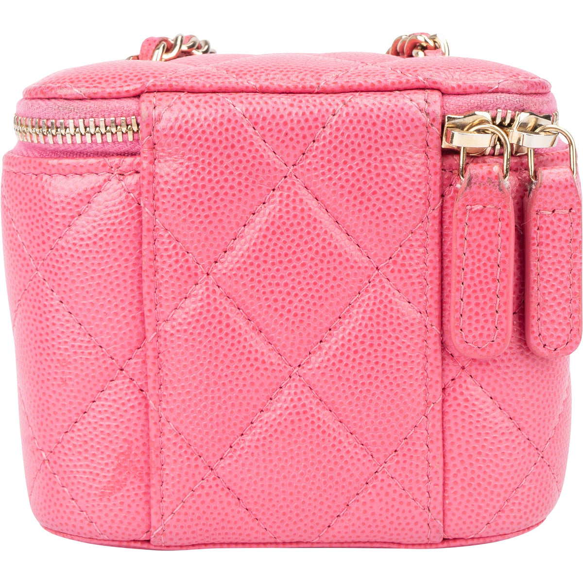 Chanel gewatteerde Caviar leren mini vanity crossbodytas