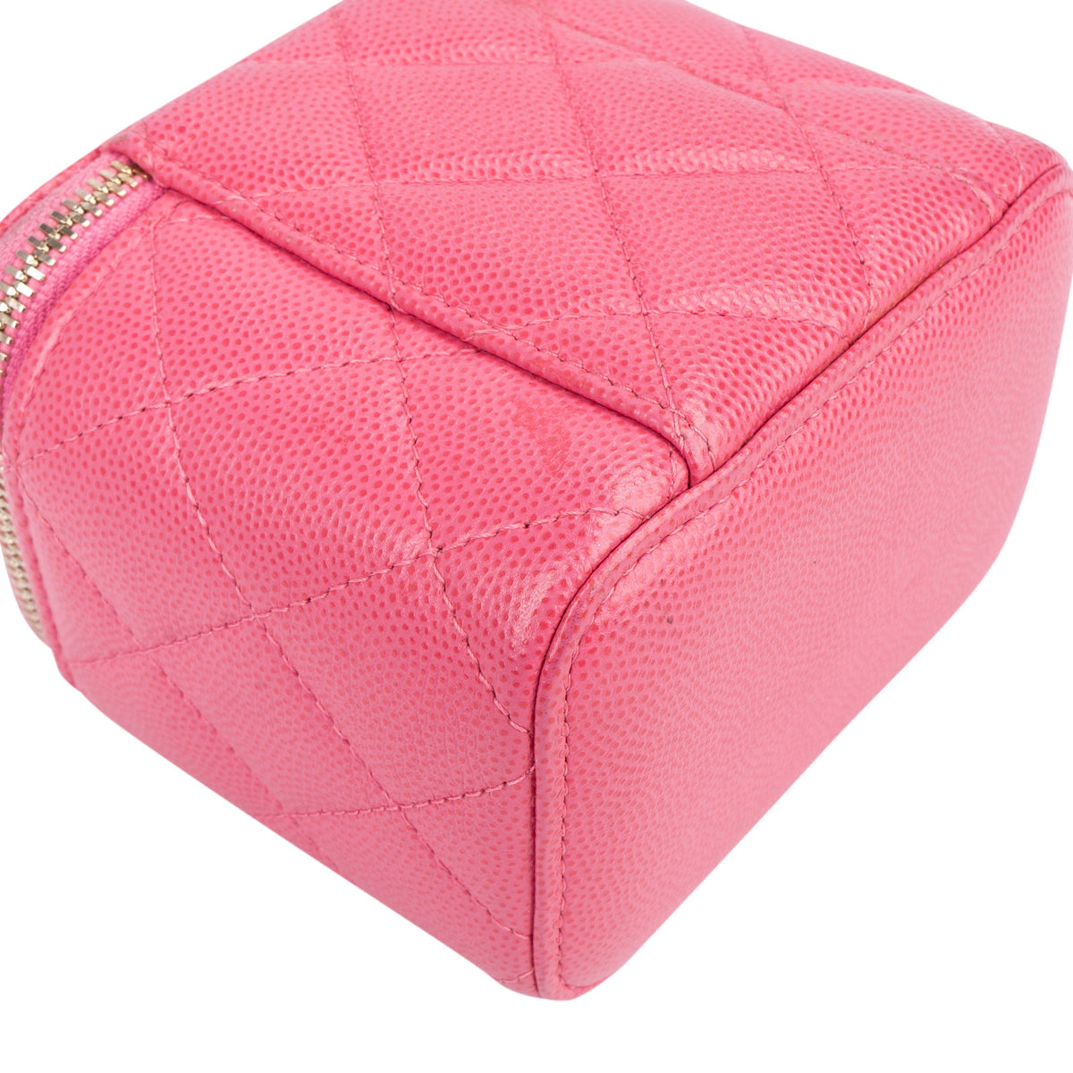 Chanel gewatteerde Caviar leren mini vanity crossbodytas