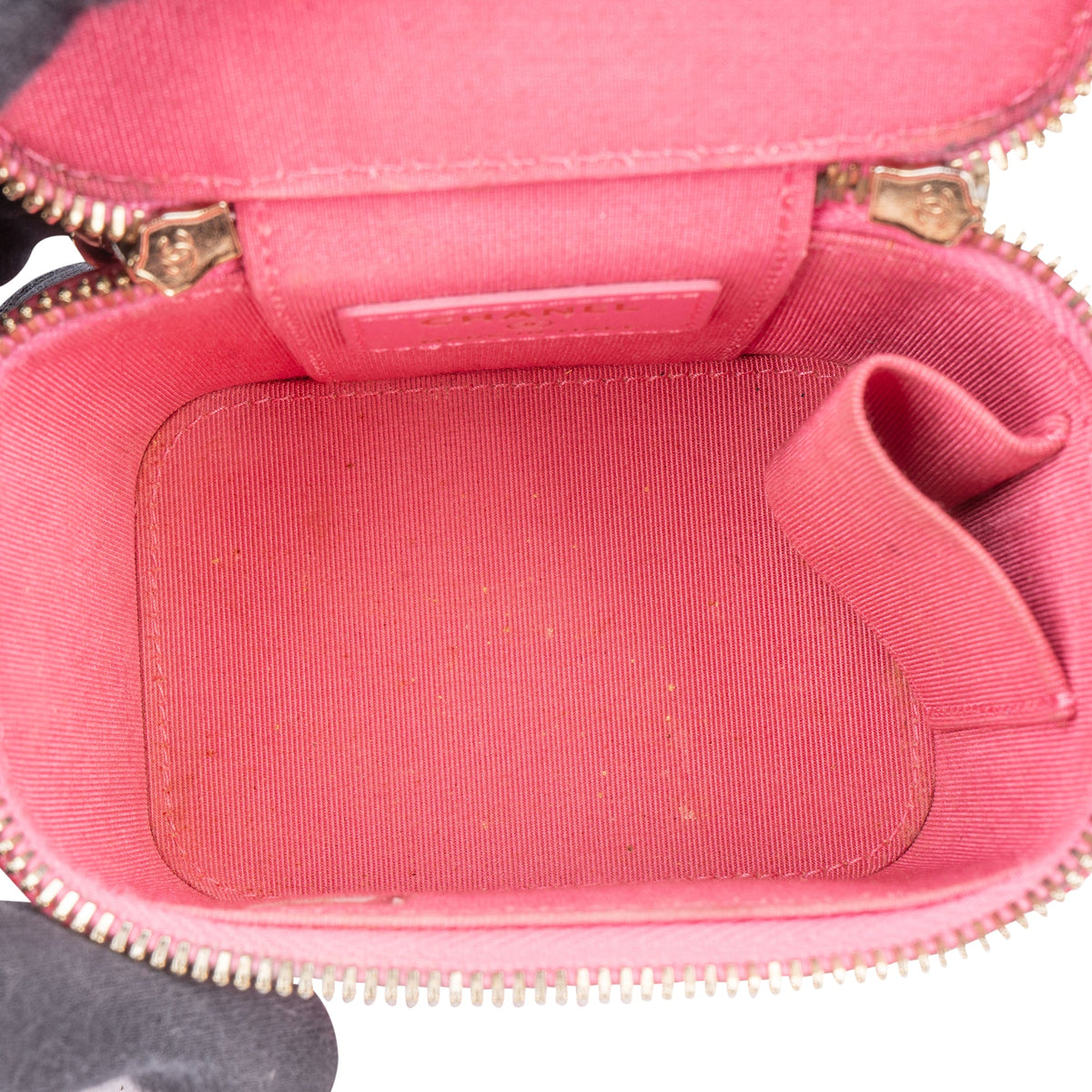 Chanel gewatteerde Caviar leren mini vanity crossbodytas