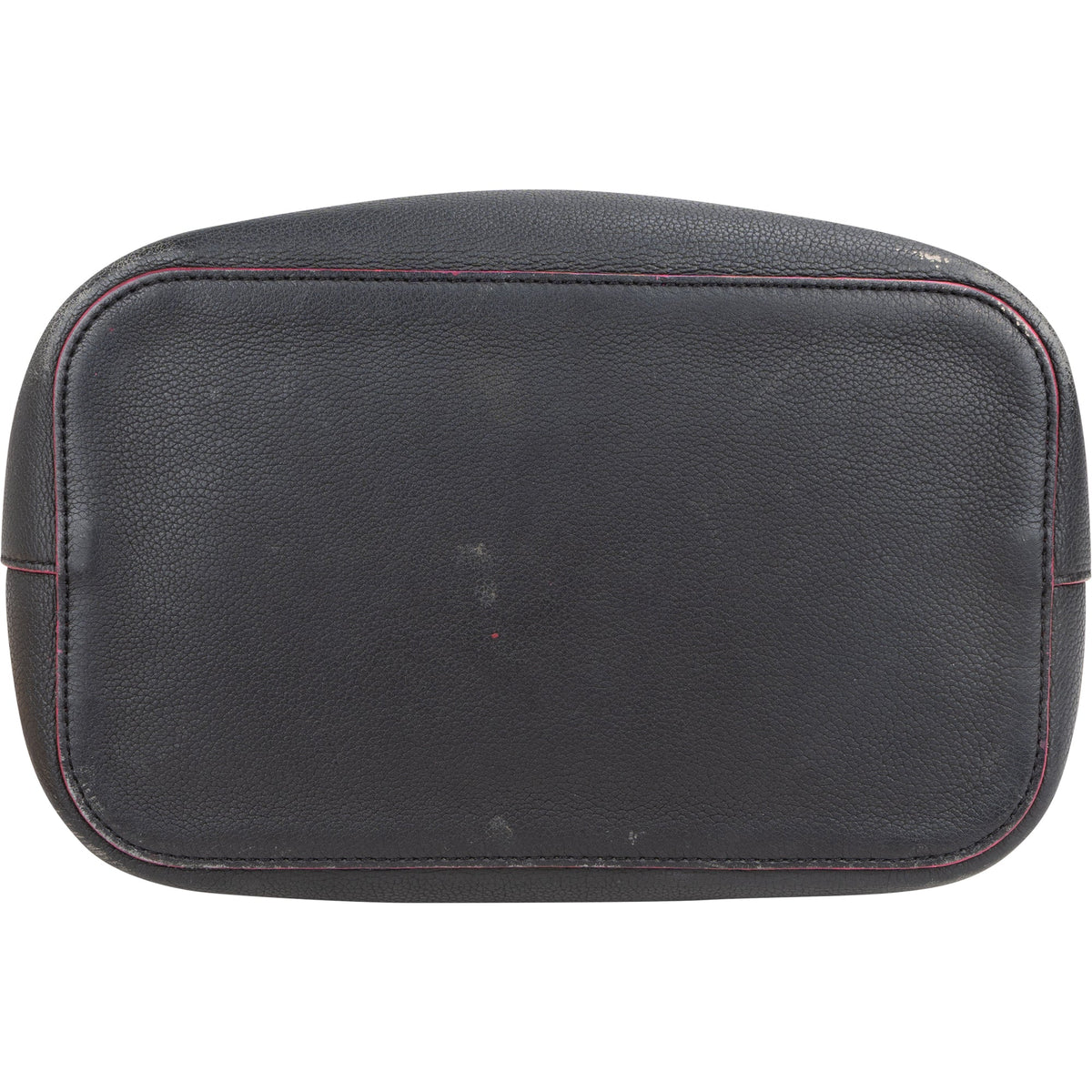 Borsa a spalla Louis Vuitton Lockme Bucket in pelle nera
