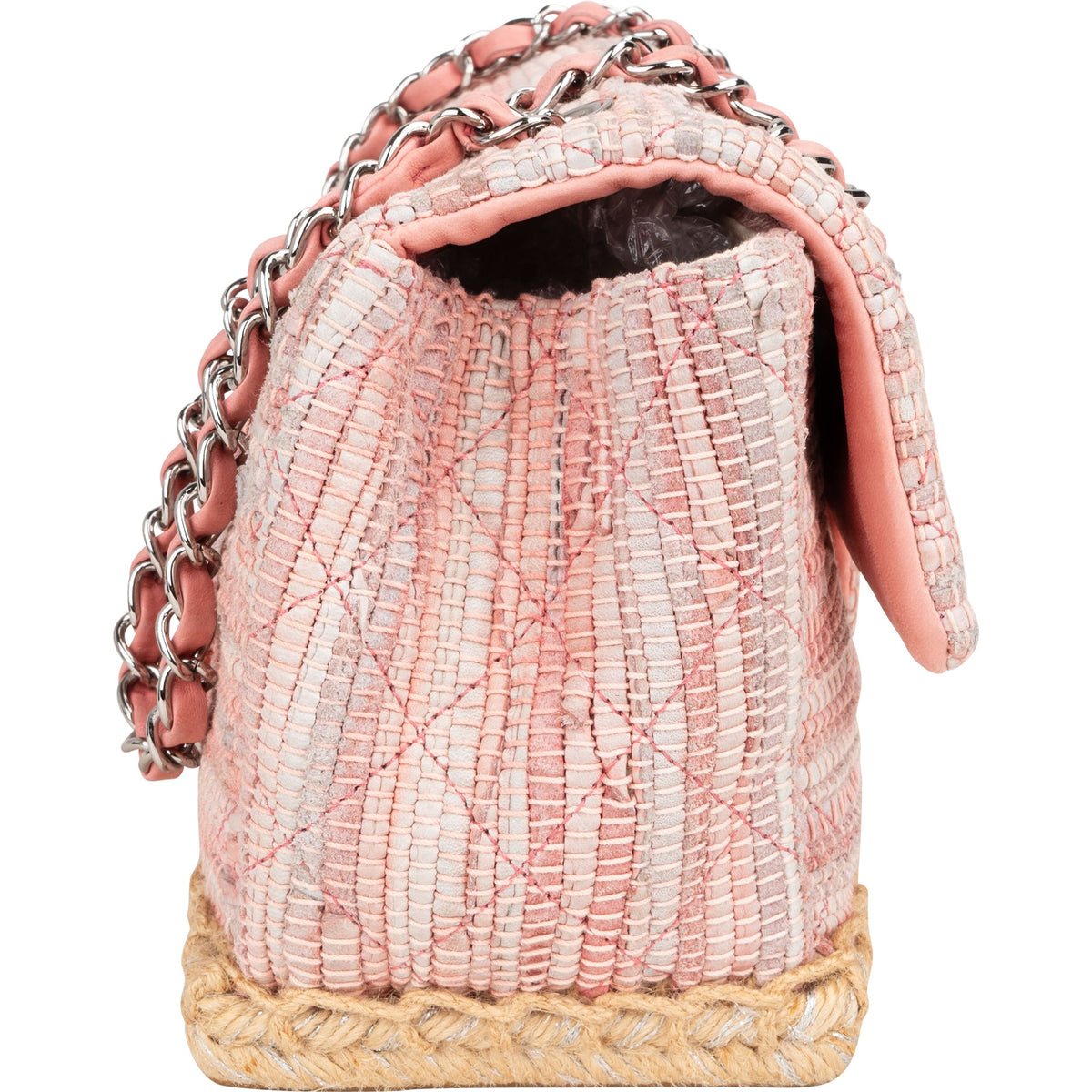 Chanel Tweed Espadrilles Single Flap Umhängetasche, Bild 3 von 16