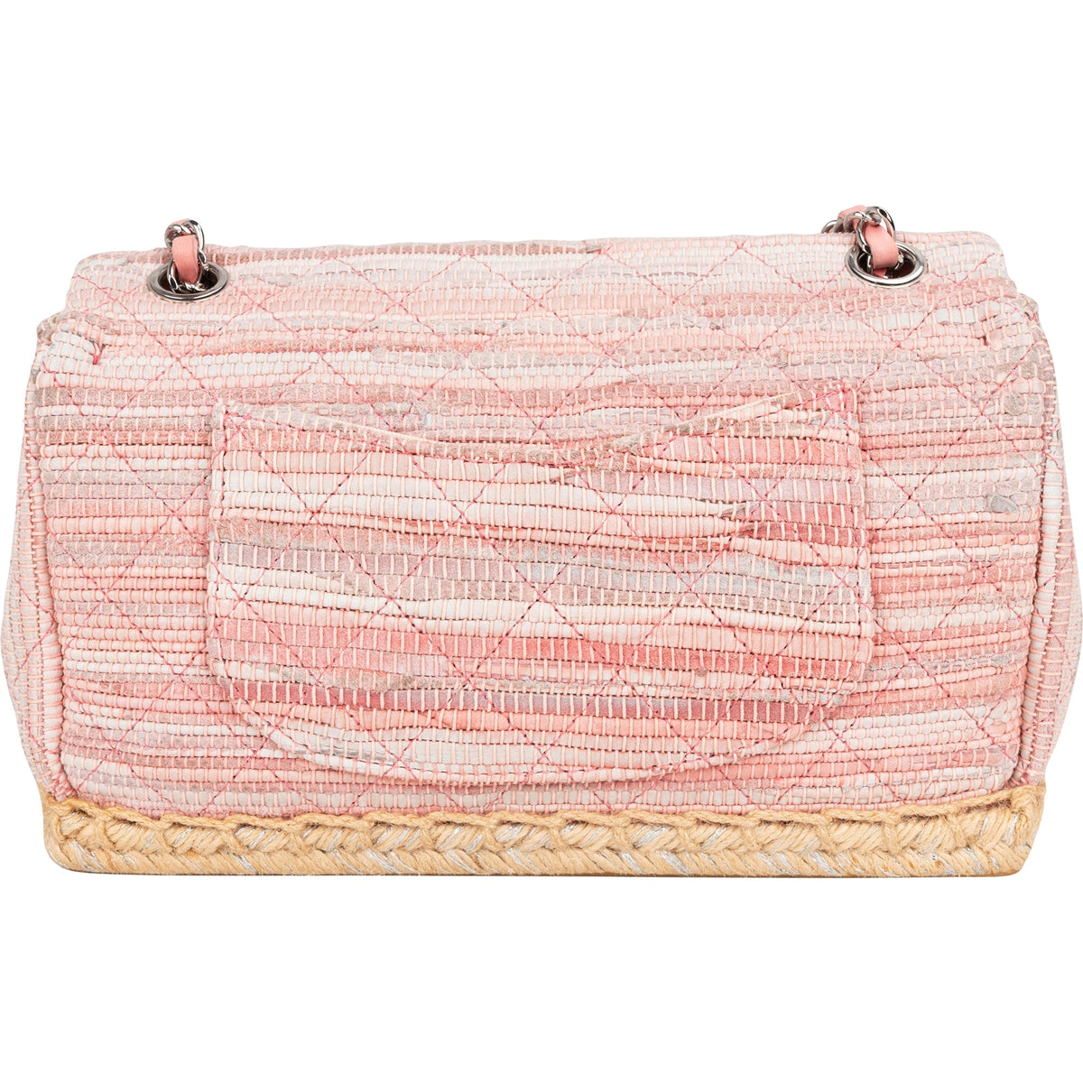 Chanel Tweed Espadrilles Single Flap Umhängetasche, Bild 4 von 16