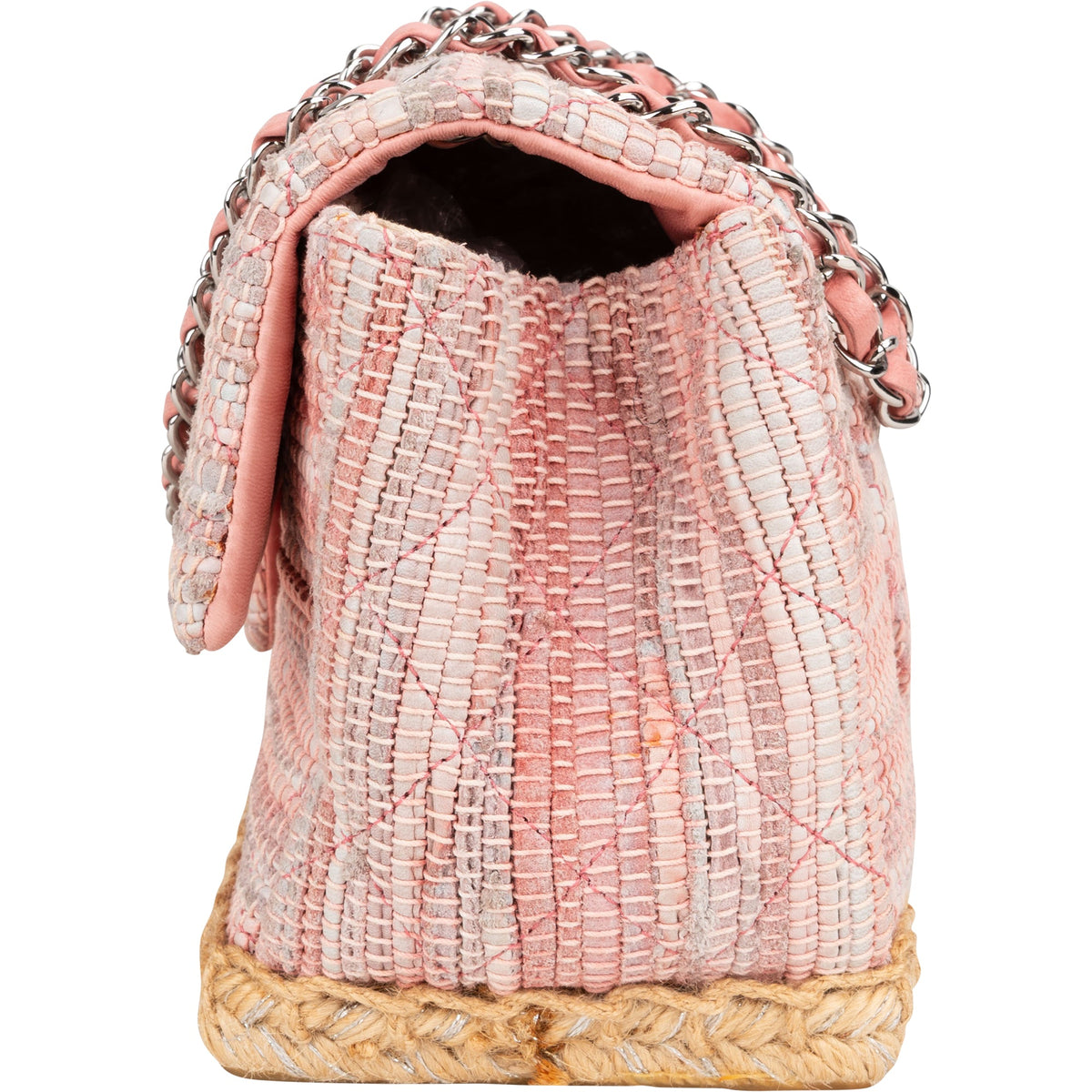 Chanel Tweed Espadrilles Single Flap Umhängetasche, Bild 5 von 16