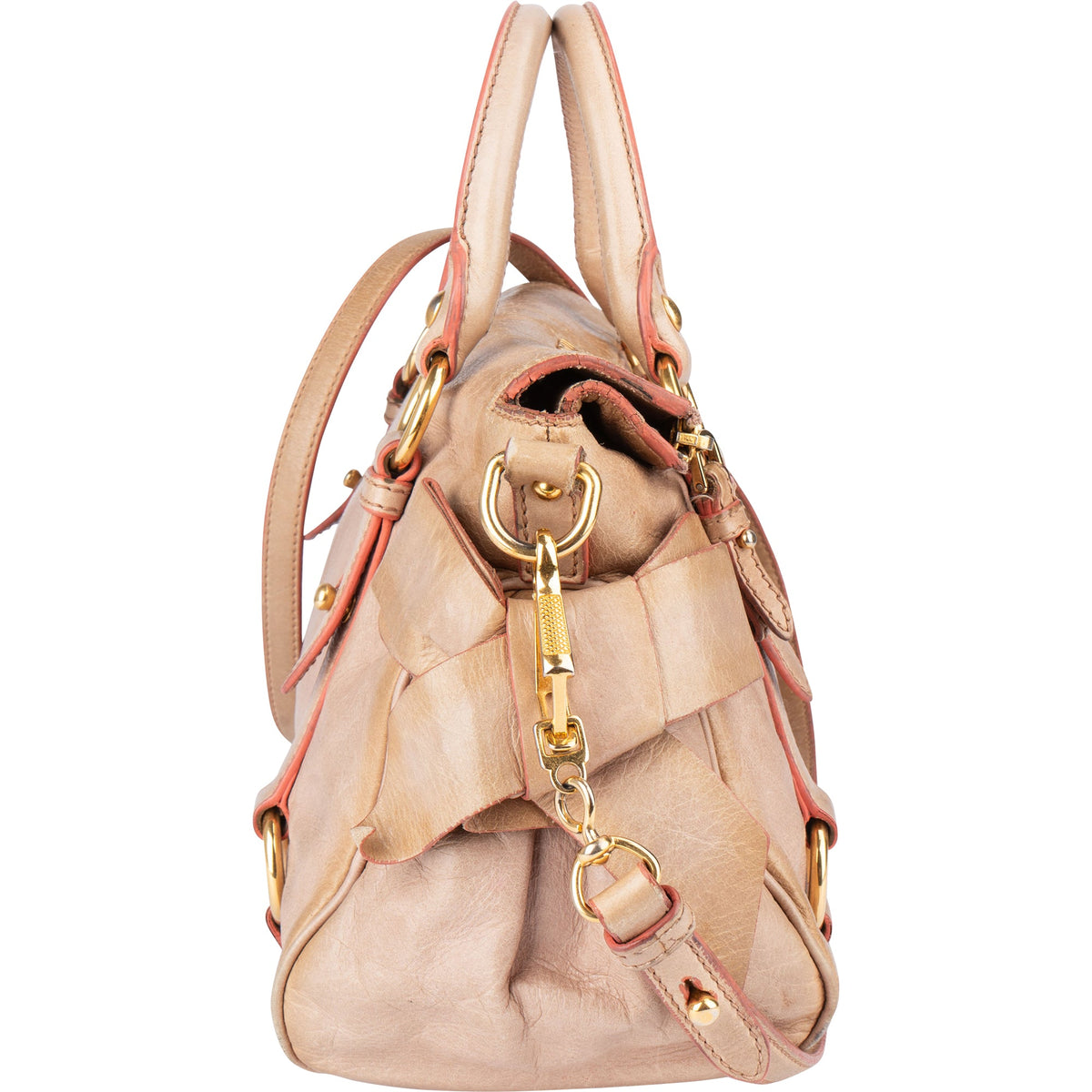 Miu Miu Rosa Leder City Handtasche, Bild 3 von 11