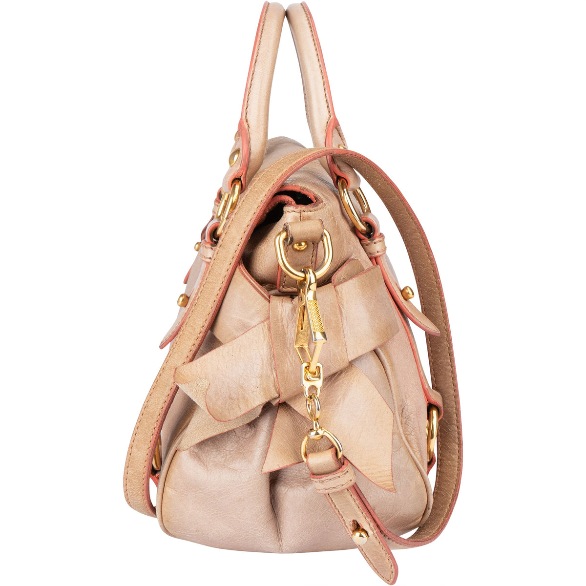 Miu Miu Rosa Leder City Handtasche, Bild 5 von 11